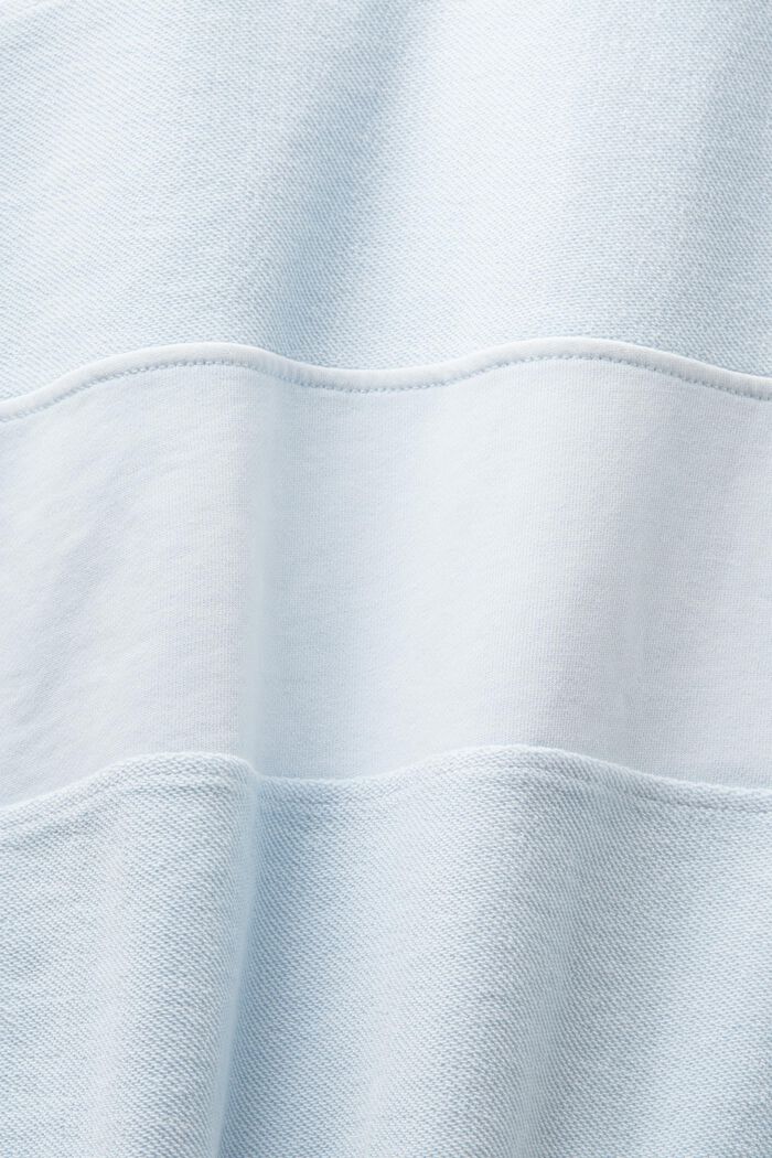 Sweatshirt i texturerad ekologisk bomull, LIGHT BLUE, detail image number 5
