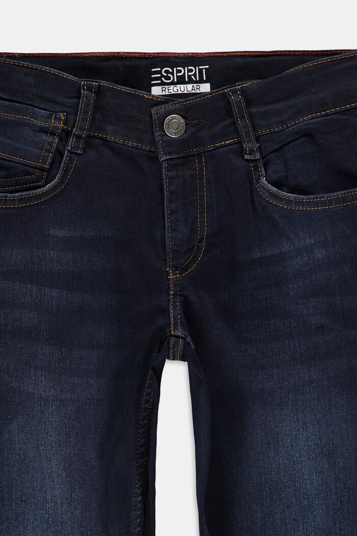 Jeans med reglerbar linning, BLUE DARK WASHED, detail image number 2