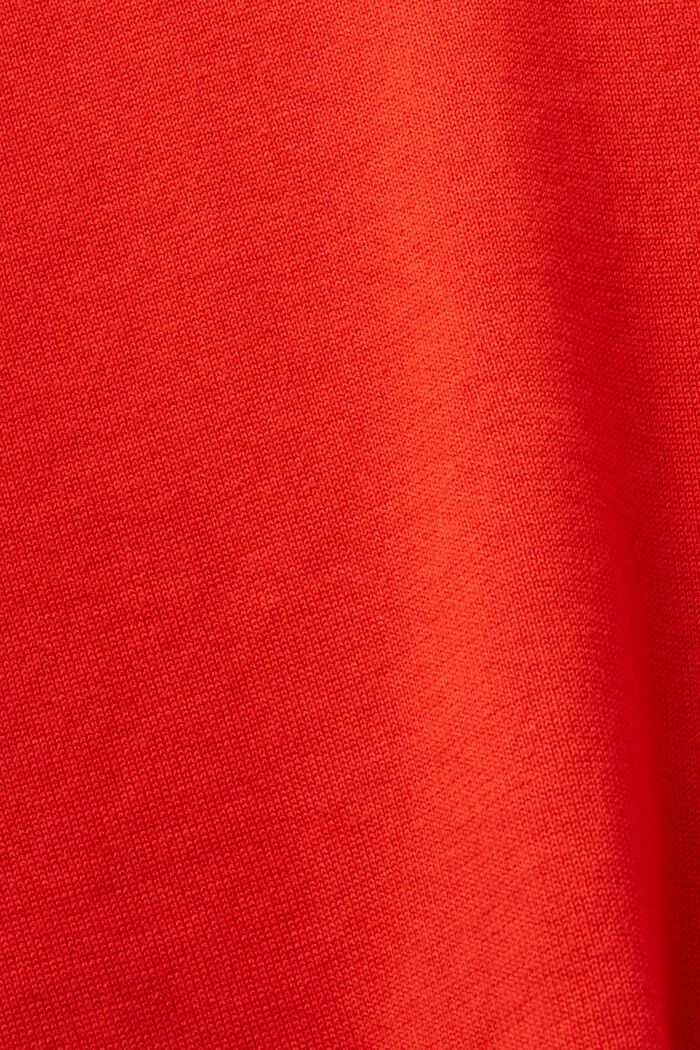 Kortärmad rundringad tröja, RED, detail image number 5