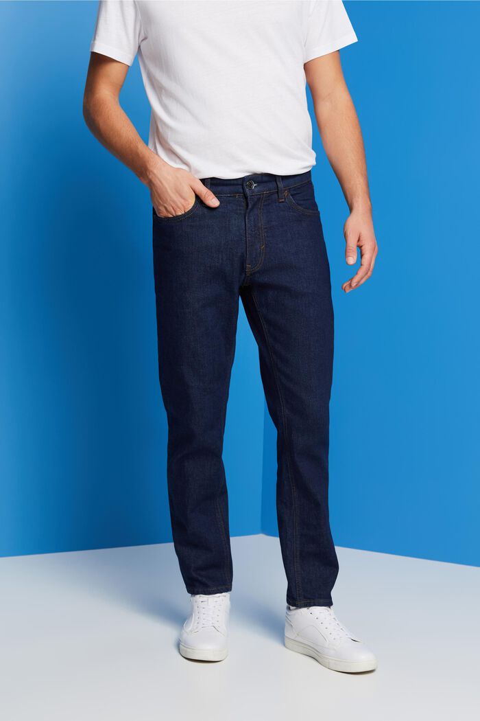 Avslappnade jeans med smal passform, BLUE RINSE, detail image number 0