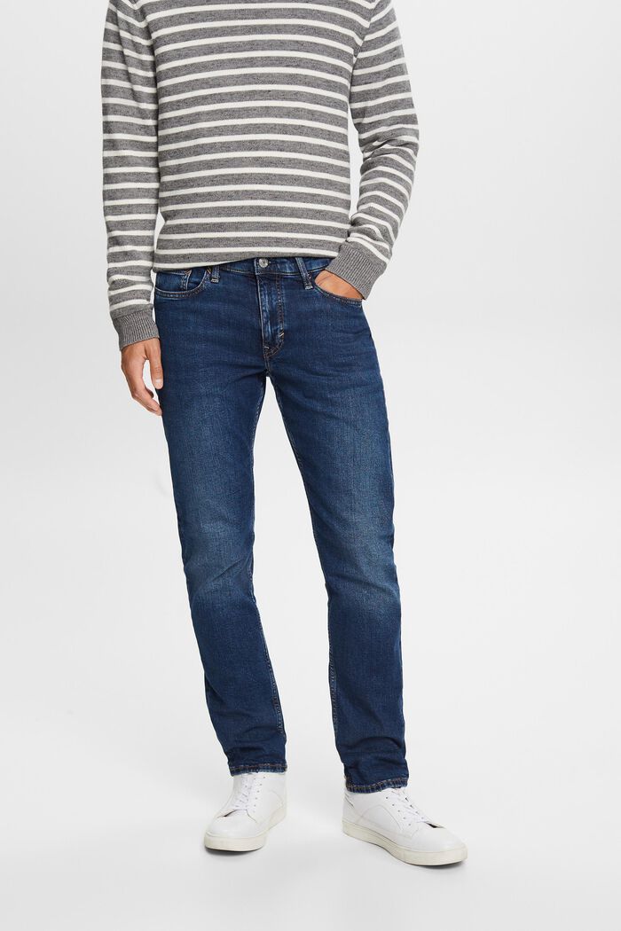 Återvunnet: slim fit jeans, BLUE DARK WASHED, detail image number 0