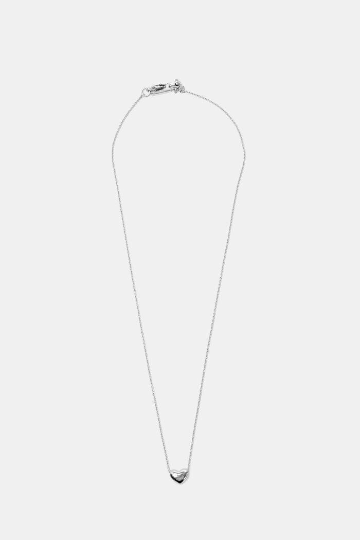 Halsband med hjärtformat hänge, i sterlingsilver, SILVER, detail image number 0