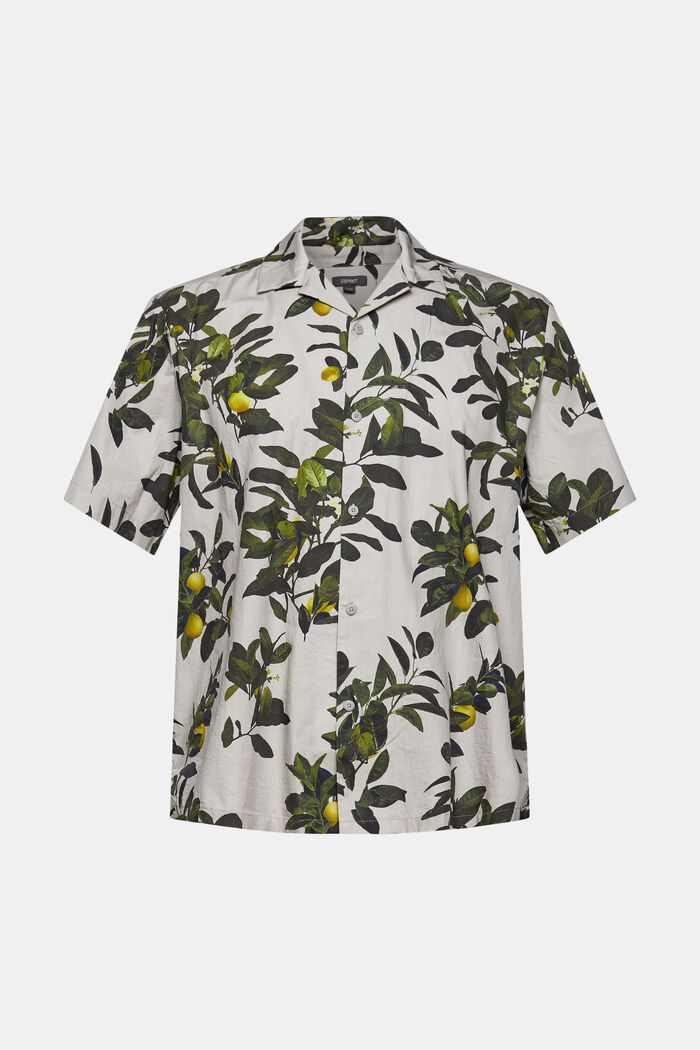 Skjorta med citronträdstryck, LIGHT GREY, detail image number 8