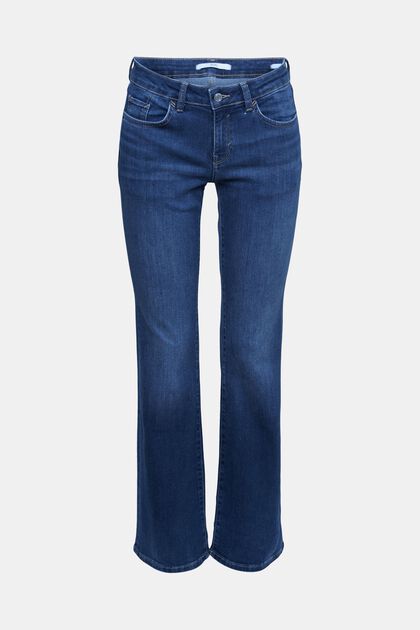 Bootcut-jeans, BLUE DARK WASHED, overview