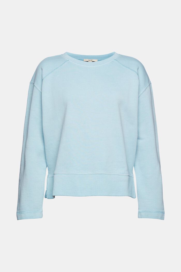 Sweatshirt i ren bomull, GREY BLUE, detail image number 2