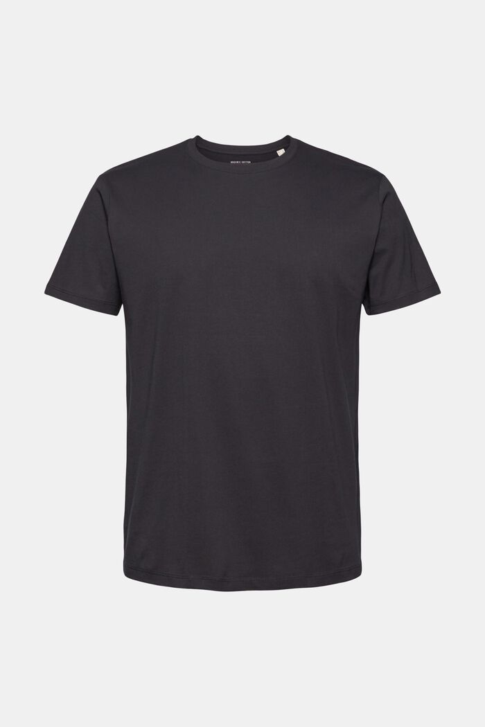 Jersey-T-shirt av 100% ekobomull, BLACK, detail image number 0