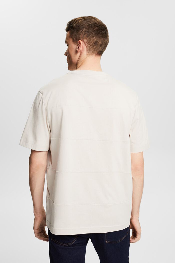 Långärmad, rundringad T-shirt i ekologisk bomull, LIGHT BEIGE, detail image number 2