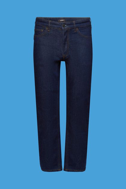 Avslappnade jeans med smal passform, BLUE RINSE, overview