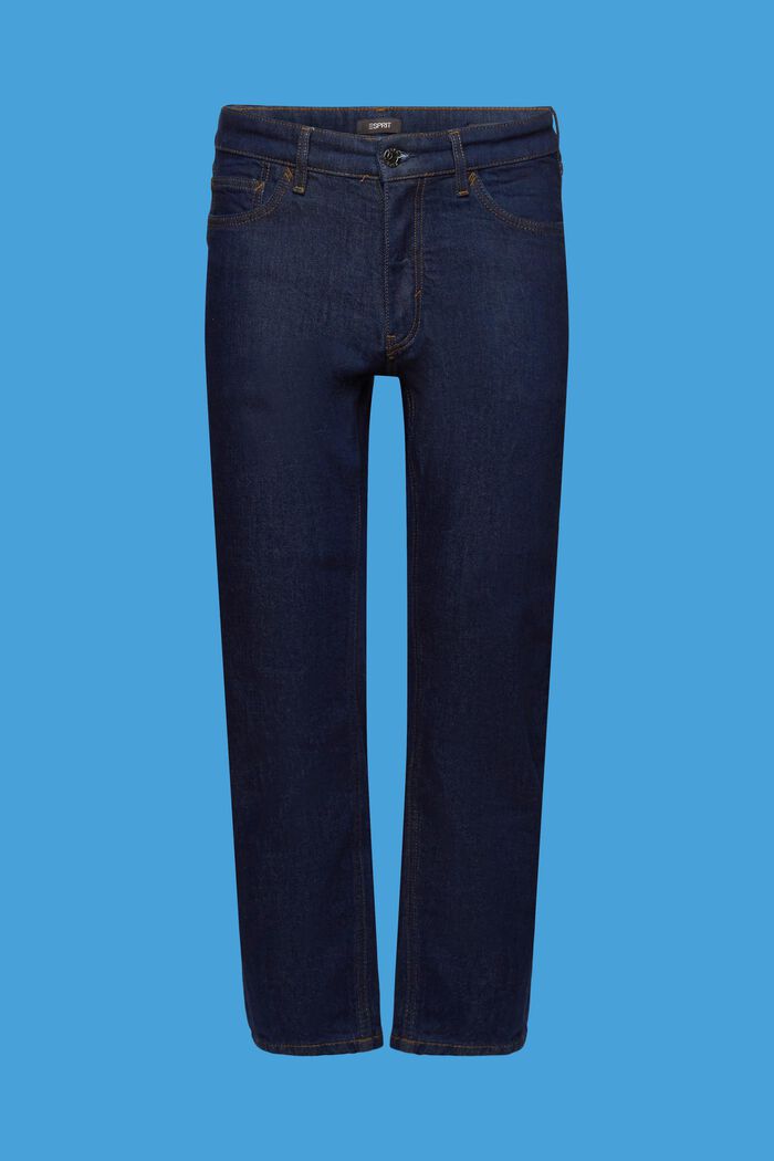 Avslappnade jeans med smal passform, BLUE RINSE, detail image number 6