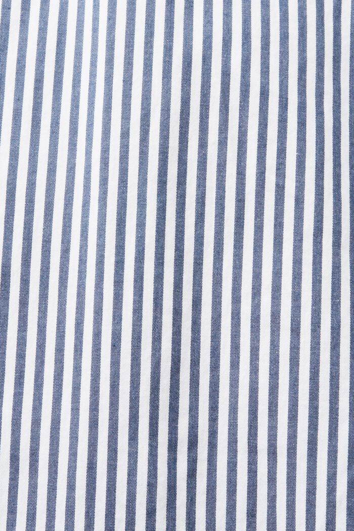 Randig skjorta i bomullspoplin, GREY BLUE, detail image number 5