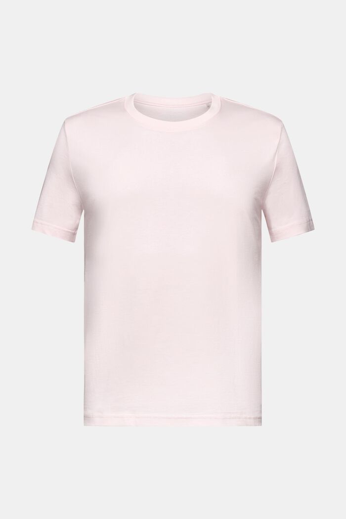 Jersey-T-shirt i ekologisk bomull, PASTEL PINK, detail image number 6