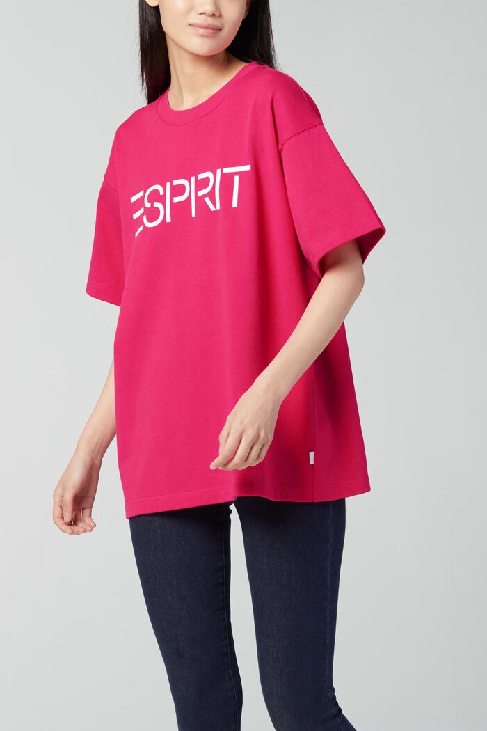 T-shirt med logotryck i unisexmodell