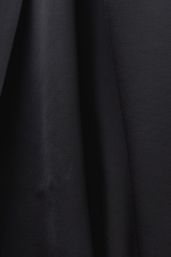 Klänning i satin med skärp, BLACK, detail image number 4