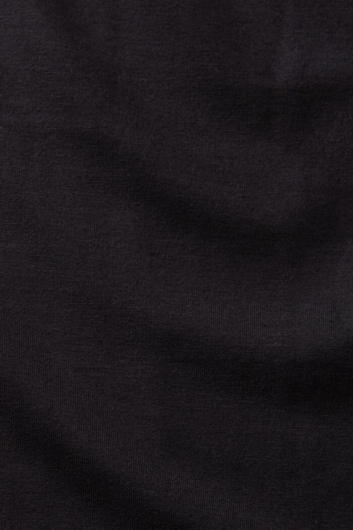 Blus med sprund i ringningen, LENZING™ ECOVERO™, BLACK, detail image number 5