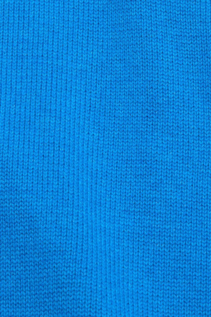 Stickad jumper av hållbar bomull, BRIGHT BLUE, detail image number 1