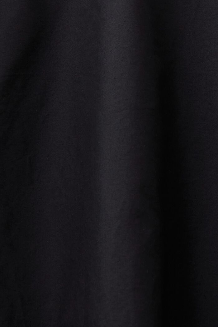 Broderad blus med klockad ärm, BLACK, detail image number 4