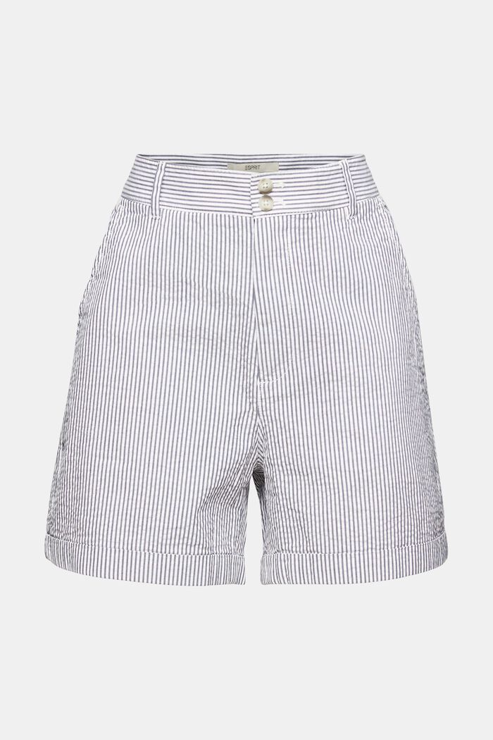 Randiga shorts i bomull, WHITE, detail image number 3