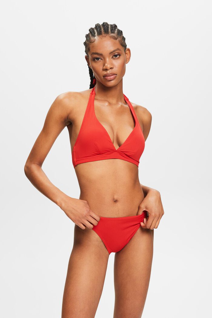 Bikiniunderdel med låg midja, DARK RED, detail image number 0