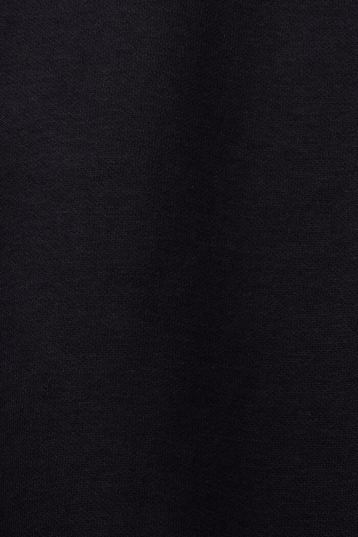 Sweatshirt med logobroderi, BLACK, detail image number 4