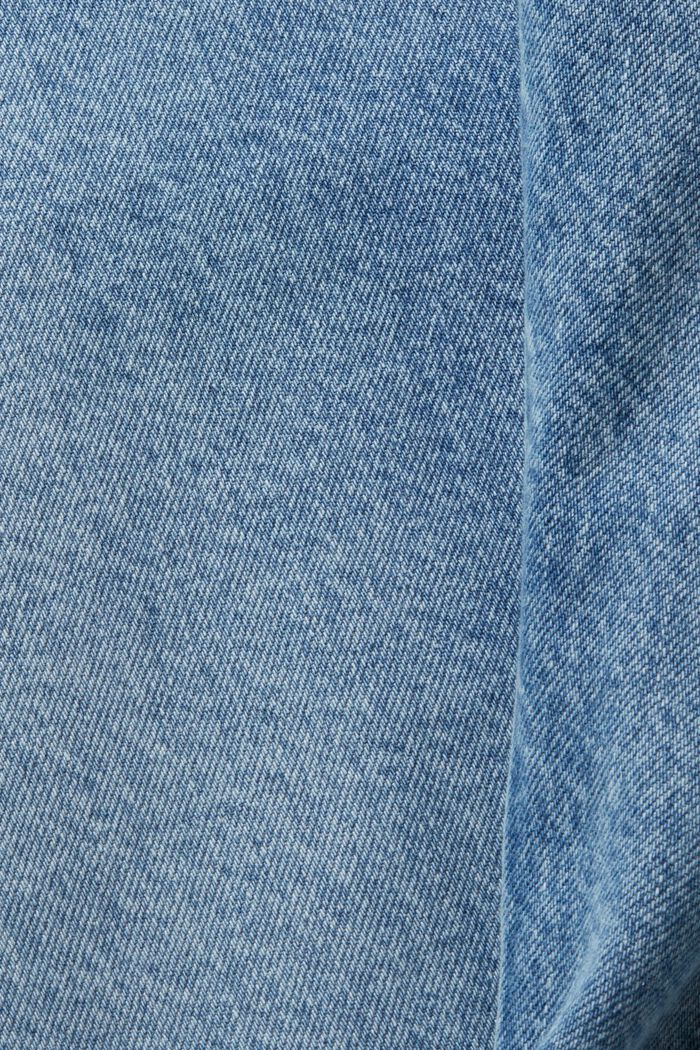Jeans i dad-modell av hållbar bomullsdenim, BLUE LIGHT WASHED, detail image number 1