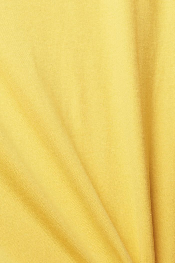 Enfärgad T-shirt, YELLOW, detail image number 1