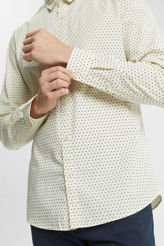 Hjärtmönstrad skjorta med smal passform, ICE, detail image number 2