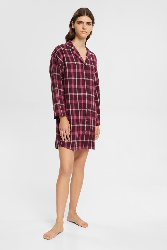 Nightshirts, BORDEAUX RED, detail image number 1