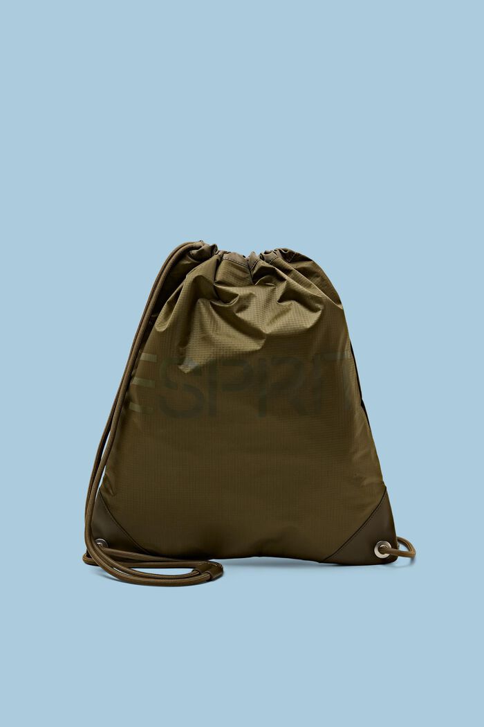 Väska med logo, OLIVE, detail image number 0