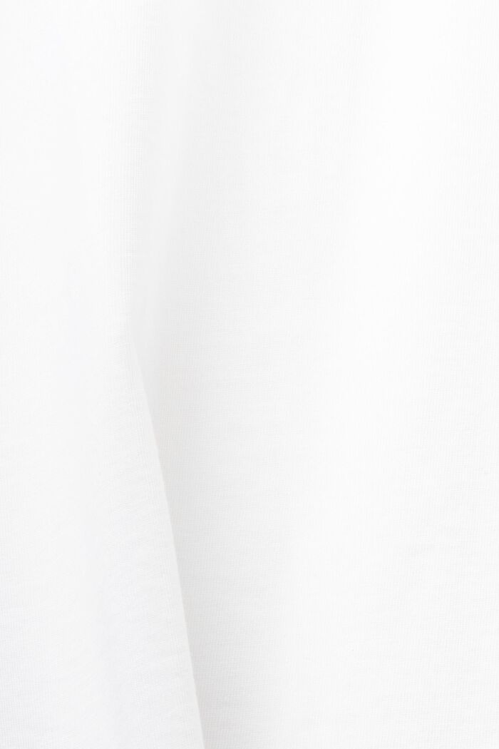 Unisex T-shirt i ekologisk bomullsjersey med tryck, WHITE, detail image number 6