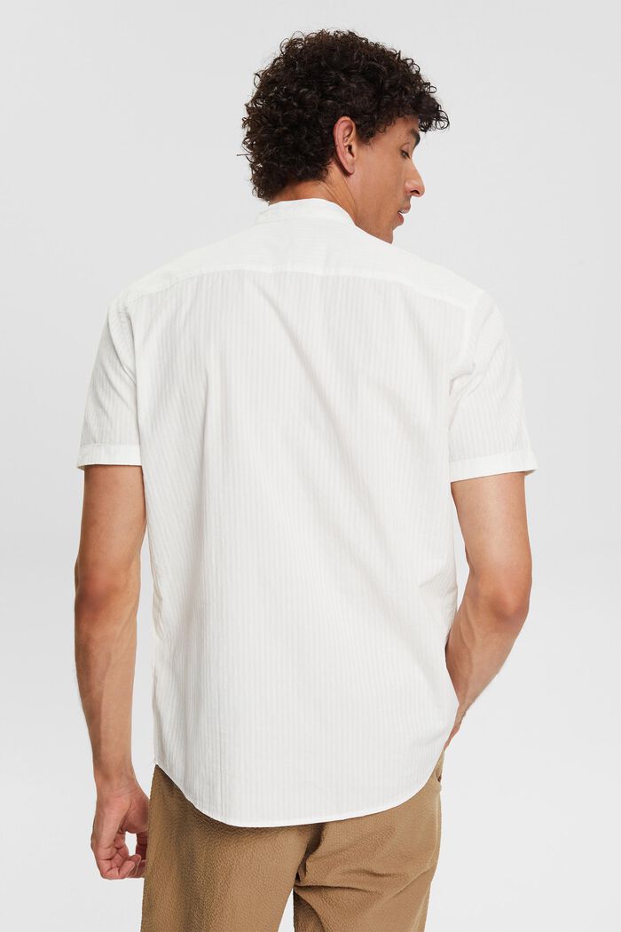 Skjorta med ståkrage, OFF WHITE, detail image number 4