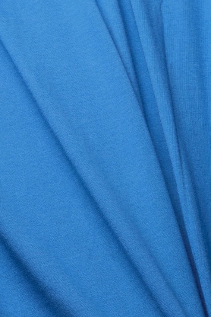 T-shirt med V-ringning i hållbar bomull, BLUE, detail image number 5