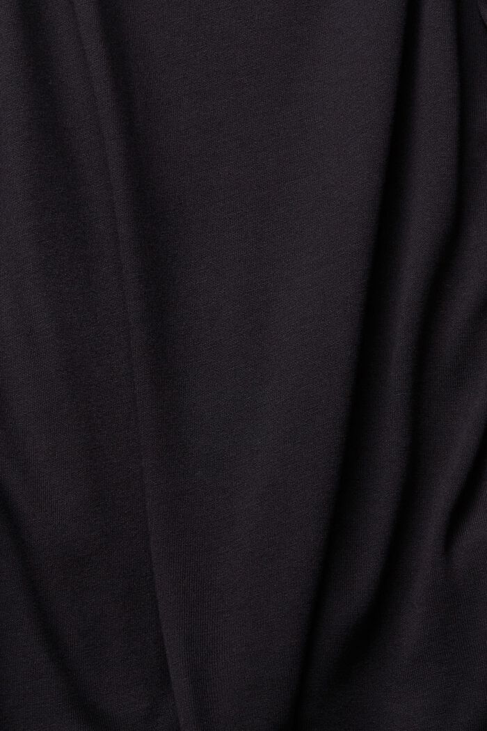 Linne med spets, LENZING™ ECOVERO™, BLACK, detail image number 4