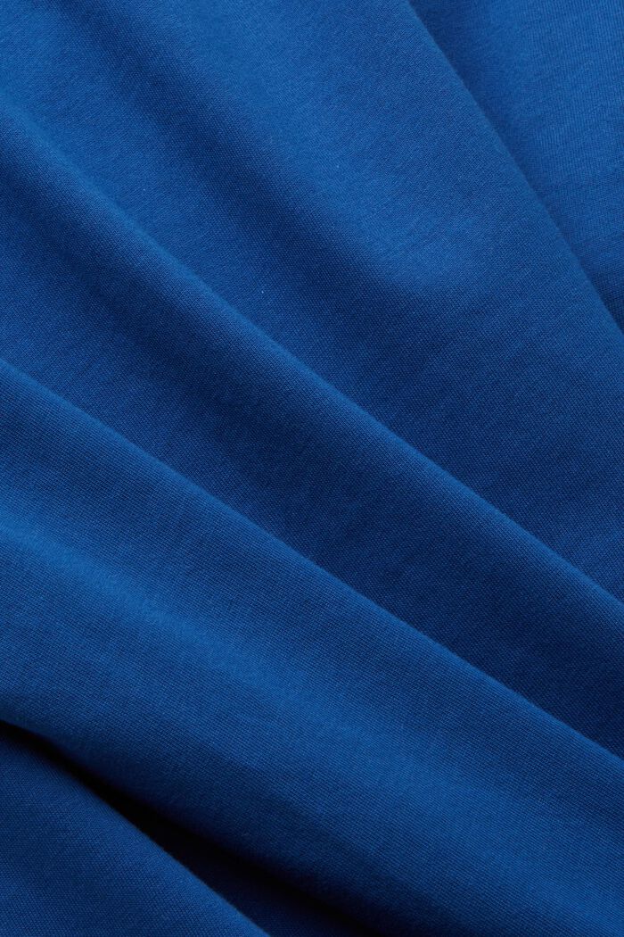 T-shirt i bomull med delfintryck, BRIGHT BLUE, detail image number 4