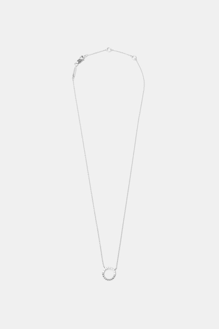 Halsband med runt hänge, sterlingsilver, SILVER, detail image number 0