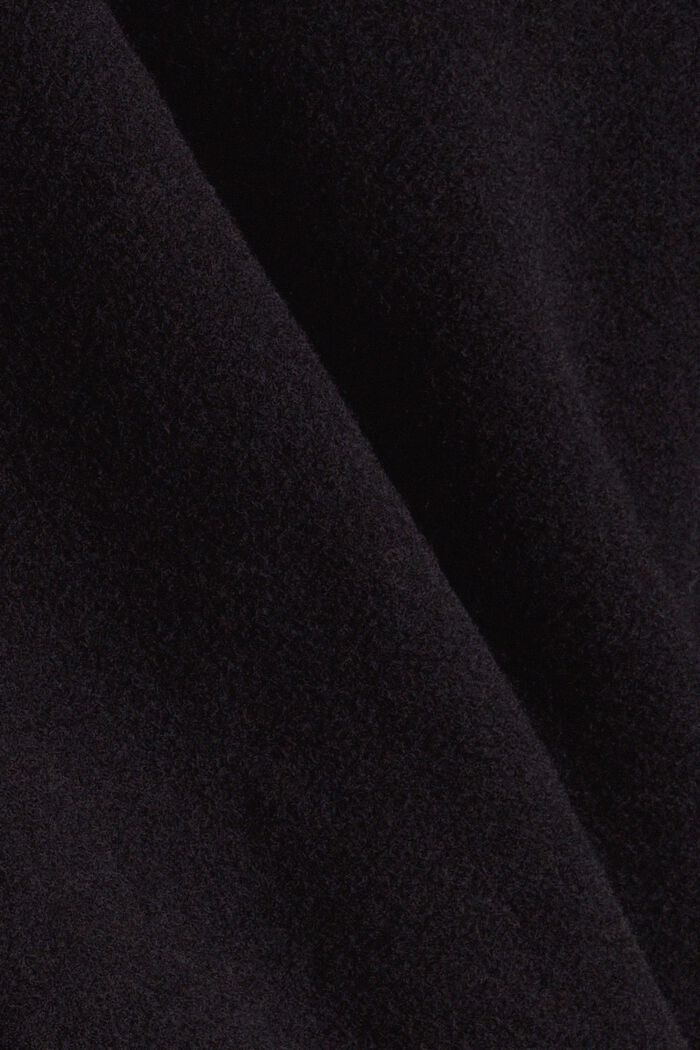Blus i omlottlook, LENZING™ ECOVERO™, BLACK, detail image number 4