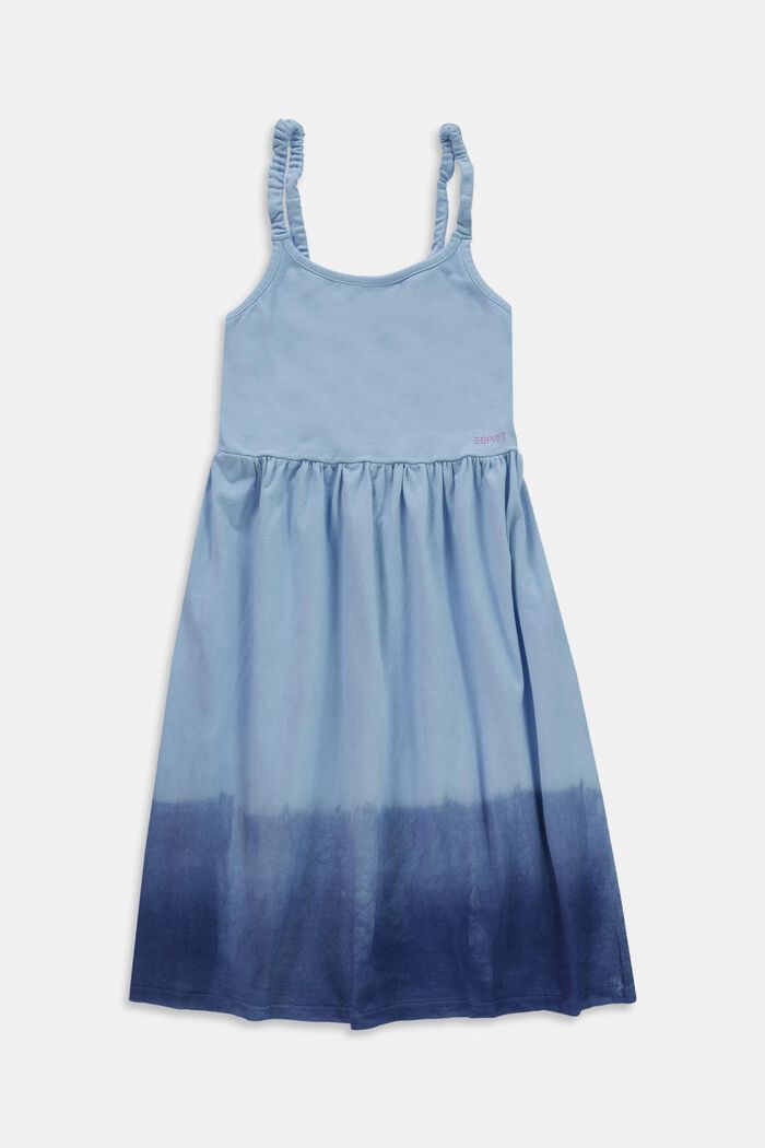 Klänning med färgskiftningar, BRIGHT BLUE, overview