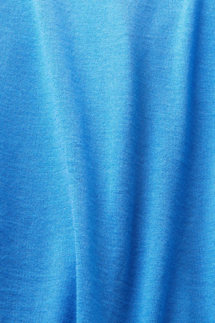 Melerad kofta av kaschmir, BLUE, detail image number 5
