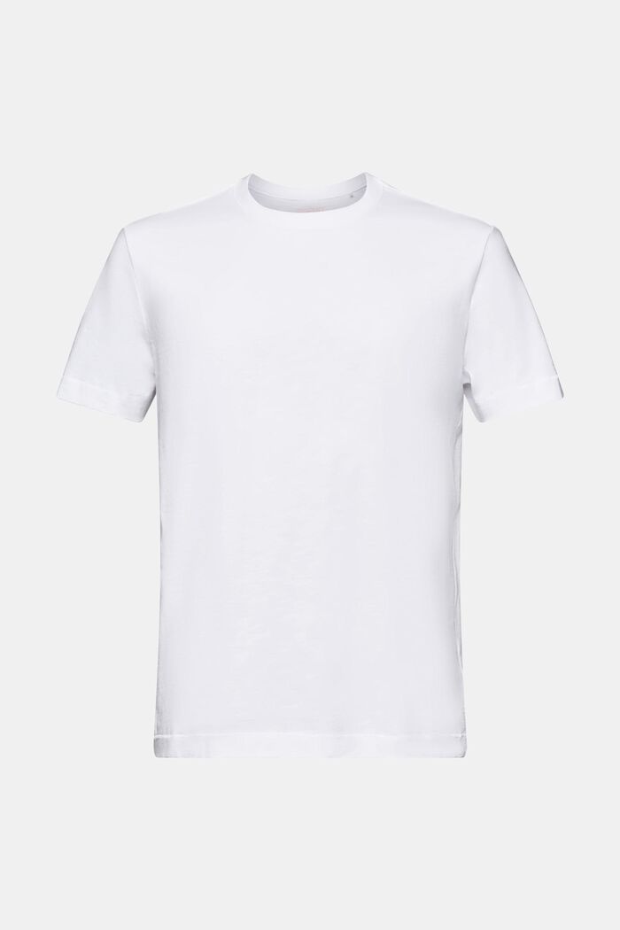 T-shirt med slub-struktur, WHITE, detail image number 6