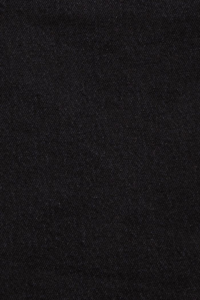Jeansshorts med smal passform, BLACK DARK WASHED, detail image number 5