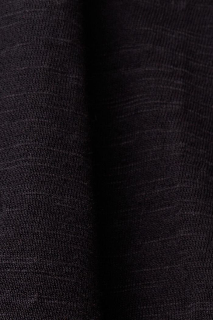 Jerseyklänning med broderad spetsärm, BLACK, detail image number 5