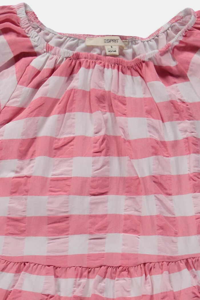 Rutig och skiktad klänning, PASTEL PINK, detail image number 2
