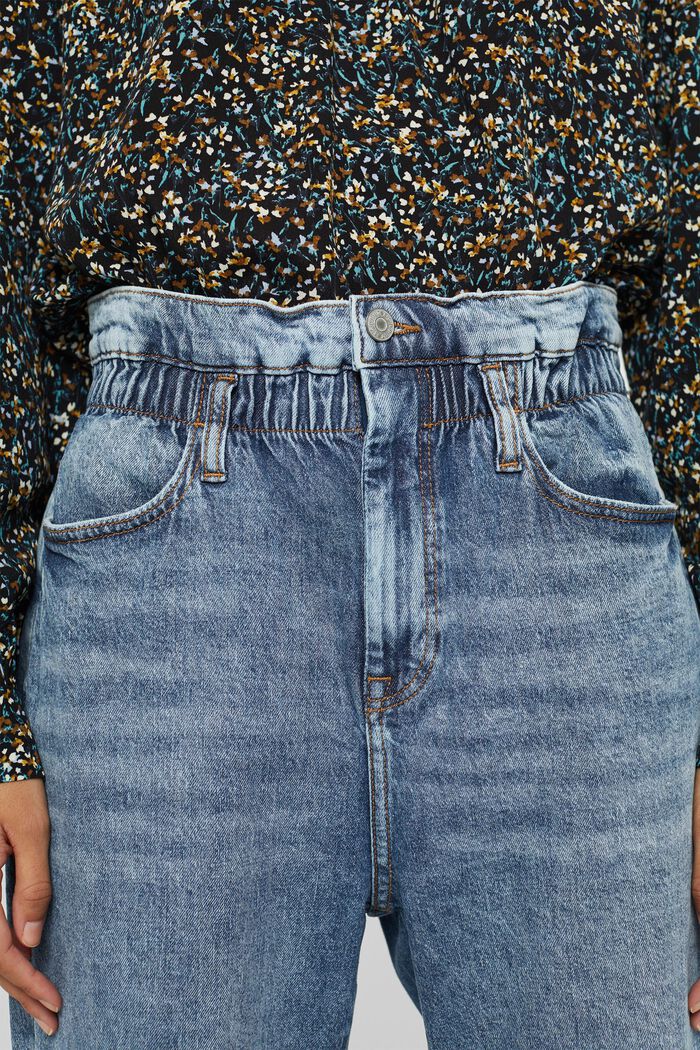 Jeans med resårlinning, i ekobomullsmix, BLUE MEDIUM WASHED, detail image number 2