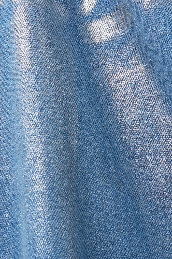 Jeansjacka i metallic, GREY RINSE, detail image number 5