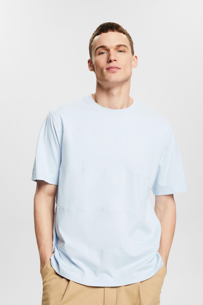 Långärmad, rundringad T-shirt i ekologisk bomull, LIGHT BLUE, detail image number 0
