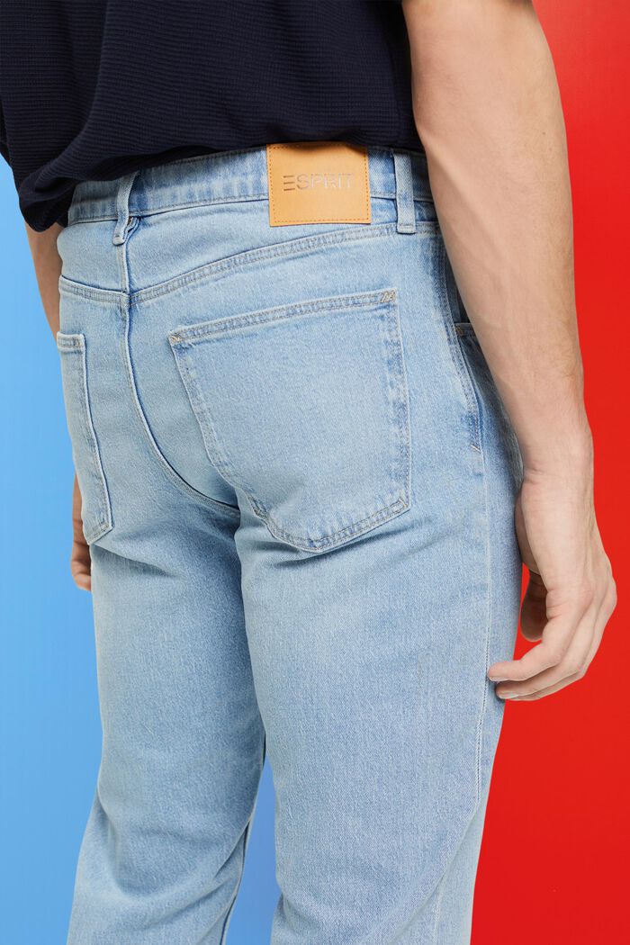 Jeans i rak passform, BLUE BLEACHED, detail image number 2