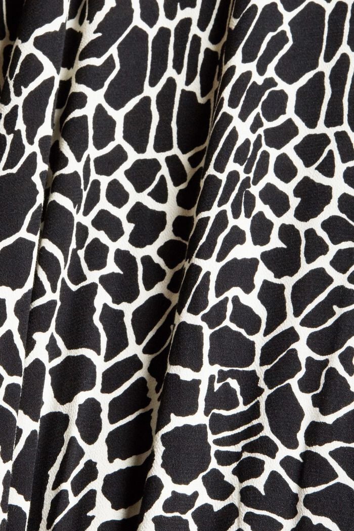 Skjortblusklänning med LENZING™ ECOVERO™, BLACK, detail image number 4