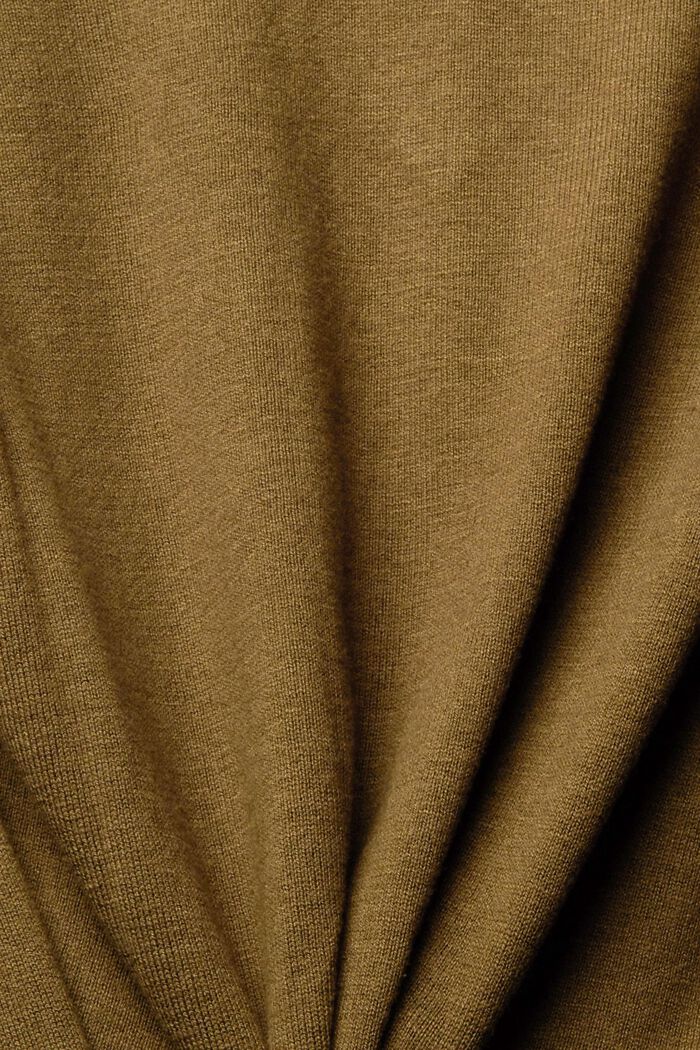V-ringad tröja, KHAKI GREEN, detail image number 1