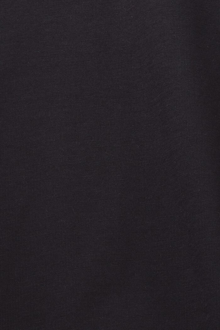 V-ringad T-shirt i jersey, 100% bomull, BLACK, detail image number 5