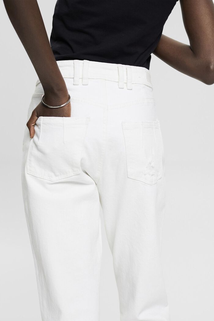 Jeans med raka ben, OFF WHITE, detail image number 2