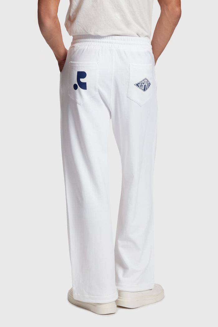 Joggingbyxa i jersey, WHITE, detail image number 1